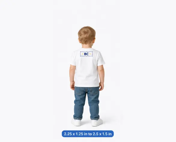 Back Collar Toddler Sizing Guide