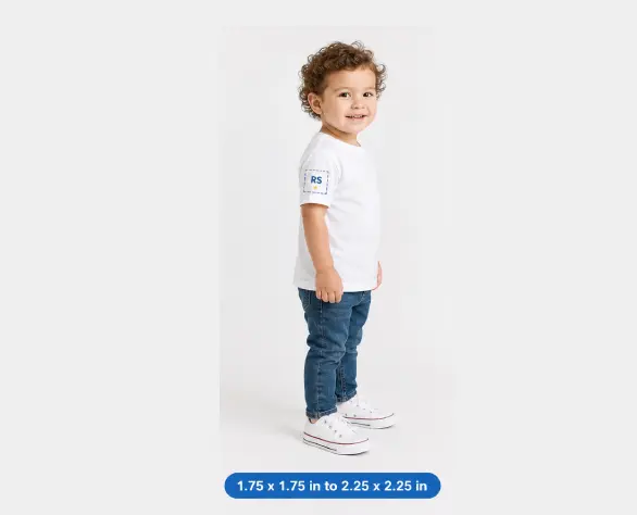 Right Sleeve Toddler Sizing Guide